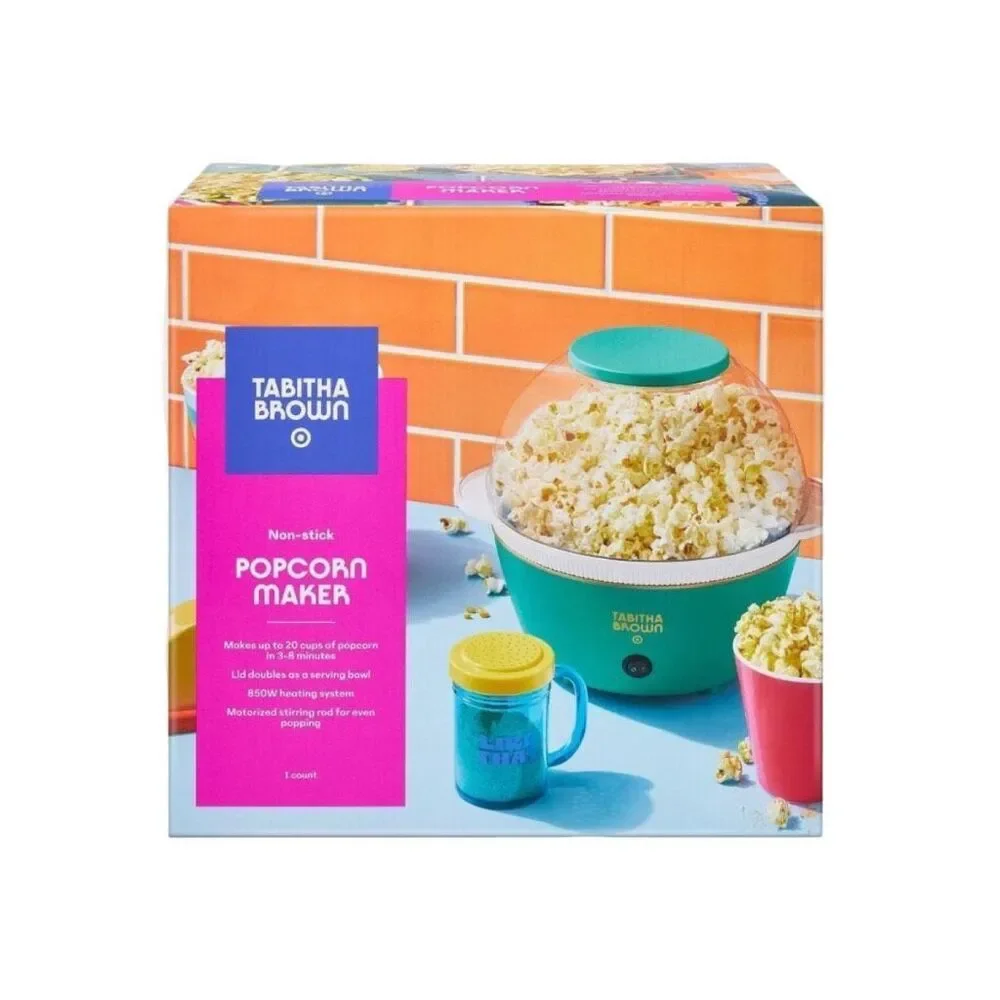 Tabitha Brown x Target Non-Stick Metal Popcorn Maker - 16 oz - Green